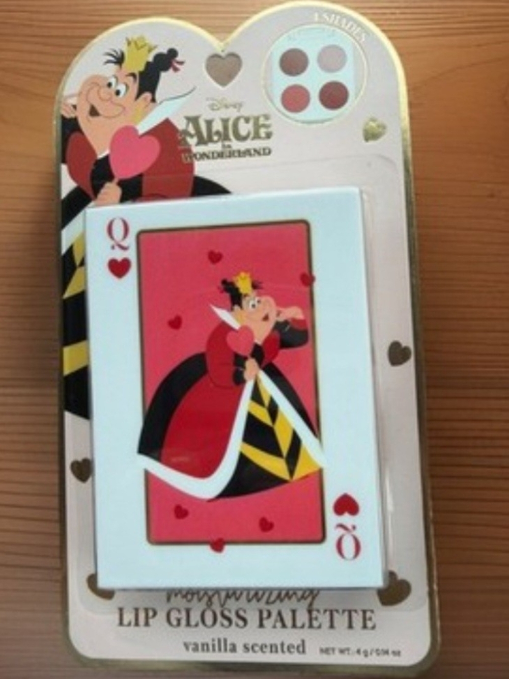 Disney Queen of Hearts Red White and Black Lip Gloss Palette Wall Art